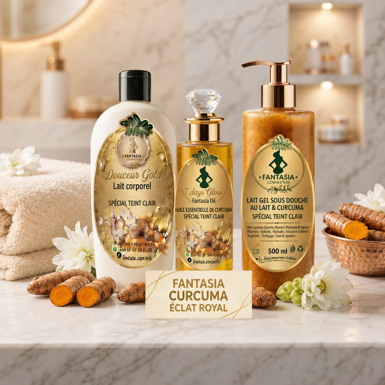 Fantasia Curcuma Éclat Royal - Routine 3-en-1 au Curcuma